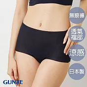 【日本GUNZE】吸濕快乾無痕三角小褲 L 深藍
