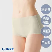 【日本GUNZE】吸濕快乾無痕三角小褲 M 淺膚