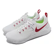 Nike 排球鞋 Wmns Zoom Hyperace 2 女鞋 白 紅 緩震 支撐 排羽球 運動鞋 AA0286-106