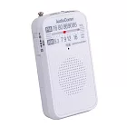 AudioComm 收音機 RAD-P133N 袖珍型 口袋 輕巧【上網登錄保固6個月】 白/W