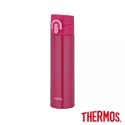 【THERMOS膳魔師】超輕量不鏽鋼真空保溫瓶400ml(JNI-400-P) 桃紅色
