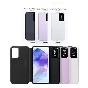SAMSUNG Galaxy A55 5G 原廠卡夾式感應保護殼 (EF-ZA556) 紫色