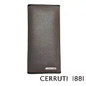【Cerruti 1881】限量2折 義大利頂級小牛皮12卡長夾 全新專櫃展示品(灰色 CEPU05991M)