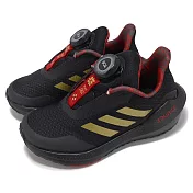 adidas 慢跑鞋 EQ21 Run CNY Boa K 中童 黑 紅 新年 農曆年 小朋友 運動鞋 愛迪達 GX3175