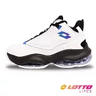 【LOTTO 義大利】男 FLY POWER A2 氣墊籃球鞋- 25.5cm 白/黑