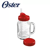 美國OSTER-Ball Mason Jar隨鮮瓶果汁機替杯(紅)