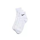 Nike 中筒襪 白 襪子 配件 運動配件 兩組 SX7677-100 M 白