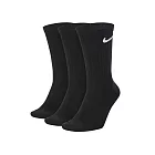 Nike 小腿襪 薄 黑 襪子 配件 運動配件 兩組 SX7676-010 S 黑
