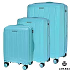 【LAMADA】20+24+28 尊爵流線系列行李箱/旅行箱組(湖水藍) 其他 湖水藍