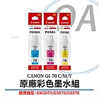 CANON佳能 GI-70C/M/Y 原廠彩色墨水 單瓶 (三色可選) 藍色