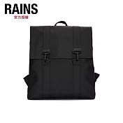 RAINS MSN Bag 經典防水雙扣環後背包(12130) Black
