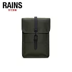 RAINS Backpack Mini 經典防水小型雙肩背長型背包(12800) Green