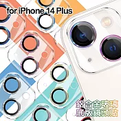 DAPAD iPhone 14 Plus 6.7吋 鋁合金玻璃底版鏡頭貼 藍色