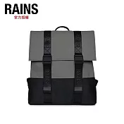 RAINS Trail MSN Bag W3 LOGO織帶防水雙扣環後背包(14310) Grey