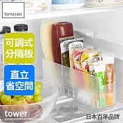 日本【YAMAZAKI】tower冰箱調味料收納架(白)