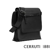 【Cerruti 1881】限量2折 義大利頂級側背包肩背包 全新專櫃展示品(黑色 CEBO06473P)