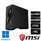 msi微星 Infinite S3 14NTA5-1660TW RTX3050 電競桌機(i5-14400F/16G/1T SSD/RTX3050-6G/Win11)