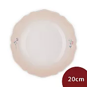 Le Creuset 南法花語系列 凡爾賽花園 不規則圓形深盤 盛菜盤 餐盤 20cm 芭蕾粉