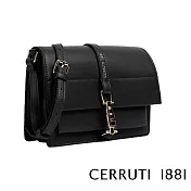 【Cerruti 1881】限量2折 義大利頂級側背包肩背包 全新專櫃展示品(黑色 CEBA06623P)