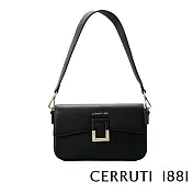 【Cerruti 1881】限量2折 義大利頂級側背包肩背包 全新專櫃展示品(黑色 CEBA06635P)