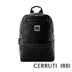 【Cerruti 1881】限量2折 義大利頂級小牛皮後背包 全新專櫃展示品(黑色 CEZA06413M)