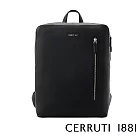 【Cerruti 1881】限量2折 義大利頂級小牛皮後背包 全新專櫃展示品(黑色 CEZA06579M)