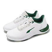 Puma 高爾夫球鞋 Phantomcat Nitro Garden 男鞋 白 綠 防水 氮氣中底 運動鞋 37985601