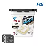 P&G ARIEL 4D超濃縮抗菌凝膠洗衣球-6盒/箱(日本境內版/盒裝) 清爽微香-黑