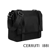 【Cerruti 1881】限量2折 義大利頂級側背包肩背包 全新專櫃展示品(黑色 CEBO06655N)