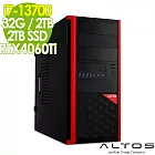 Acer Altos 安圖斯 P150F8 (i7-13700/32G/2TB+2TB SSD/RTX4060Ti-8G/700W/W11P)