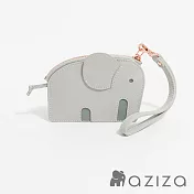 aziza 小象造型鑰匙零錢包 極境灰