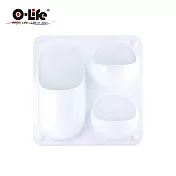 【O-Life】壁掛式牆面收納盒 C款(居家牆面收納 實用設計 多款模組) 白色