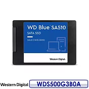 WD 威騰 500GB 2.5吋 7mm 藍標內接硬碟 WDS500G3B0A