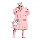 【JAR嚴選】立體可愛卡通兒童雨衣 M 粉紅獨角獸