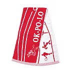 【OKPOLO】台灣製造運動風運動毛巾-2入組(加長設計 運動首選) 無 動力紅