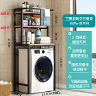 【居家生活Easy Buy】多功能滾筒式洗衣機收納架-三層款 黑武士