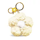 O’Pretty 歐沛媞 幸福花造型毛絨絨吊飾鑰匙圈(8X2.5X13cm)-多色 黃