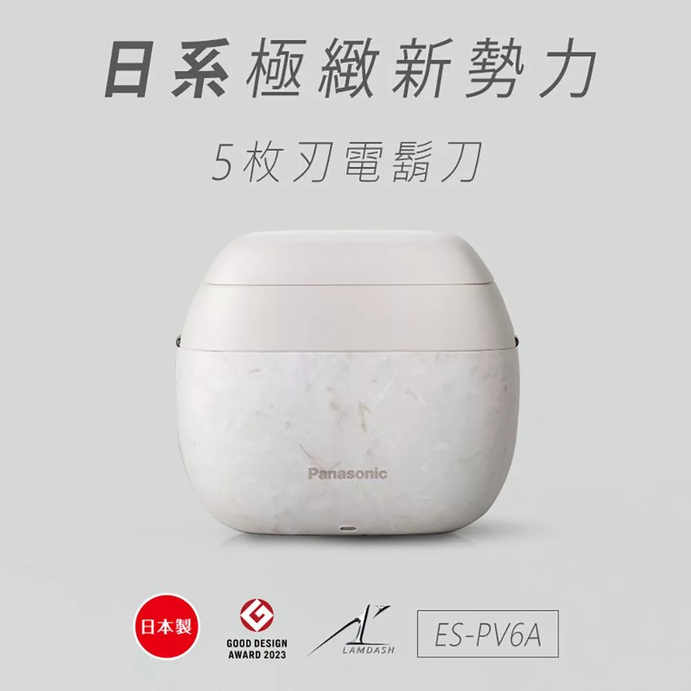 Panasonic國際牌 日本製掌上型5枚刃電鬍刀ES-PV6A