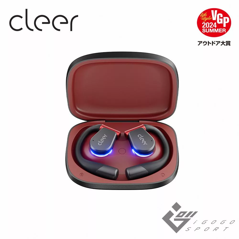 Cleer ARC 3 開放式AI真無線藍牙耳機(運動版) 暗夜紅