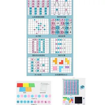 博客來-子玄 1~100數字練習磁鐵版數字磁鐵 蒙特數學 數字板 數字版