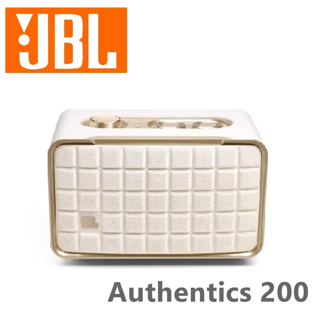 JBL AUTHENTICS 200 家用語音串流藍牙音響 白金限量版 公司貨保固一年