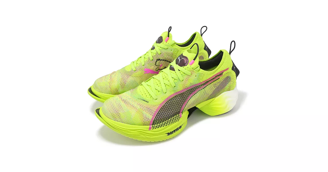 博客來-Puma 競速跑鞋 Fast-R Nitro Elite 2 PsyRush 男鞋 螢光綠 馬拉松 碳板 推進 30982803