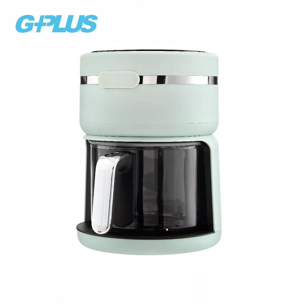 G-PLUS 拓勤 3L樂透鍋智慧玻璃氣炸鍋(GP-J02) 粉綠
