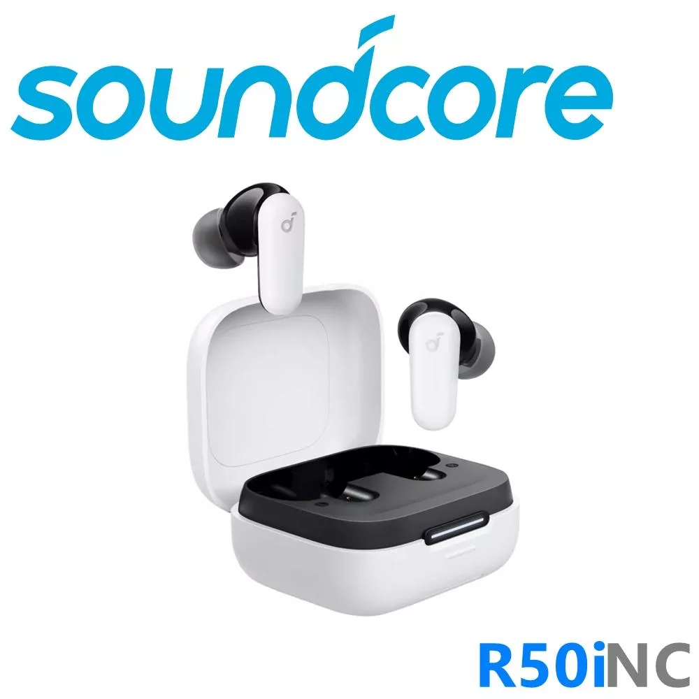 Soundcore R50i NC 主動降噪真無線藍牙耳機 IP54防水防塵 4色 公司貨保固2年 白色