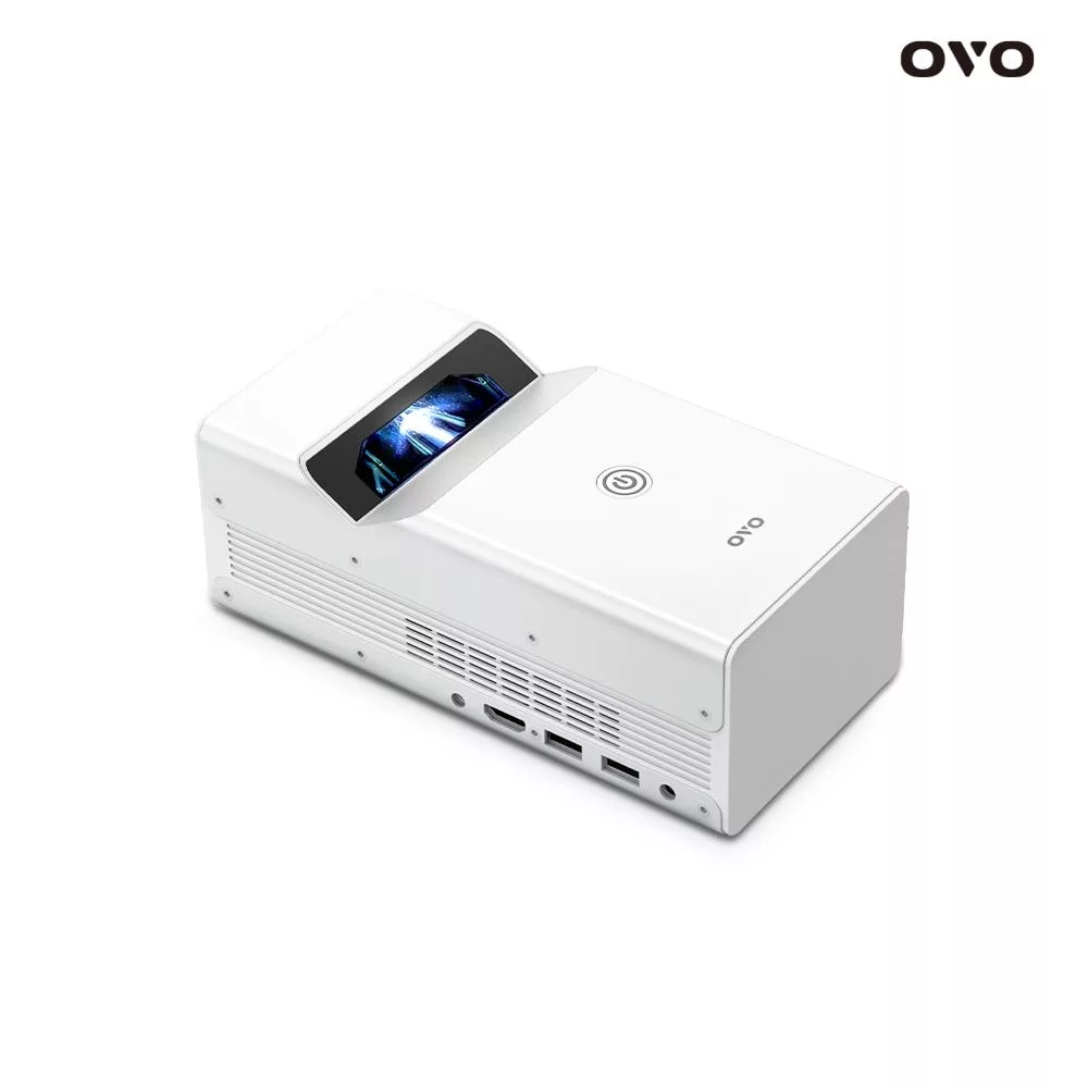 OVO 1080p超短焦 智慧投影機 KS1 時尚白*送OVO四季線上30天+Friday影視30天
