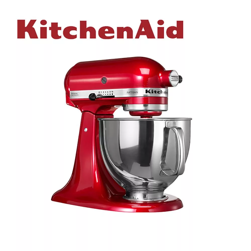 【KitchenAid】4.8公升/5Q桌上型攪拌機 3KSM150PSTPA(熱情紅)