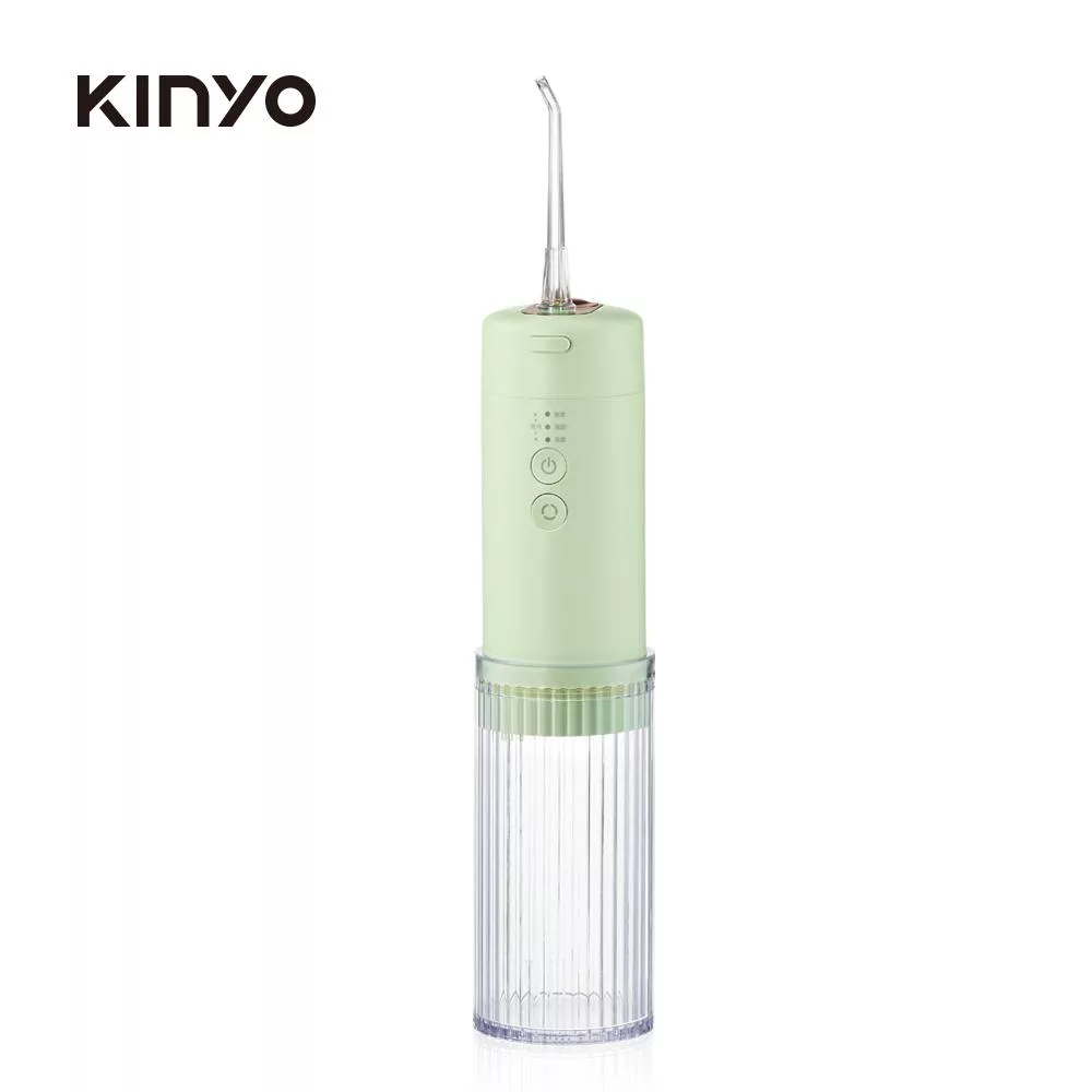 【KINYO】經典美型隨身沖牙機 IR-1008(綠/白) 冰川綠