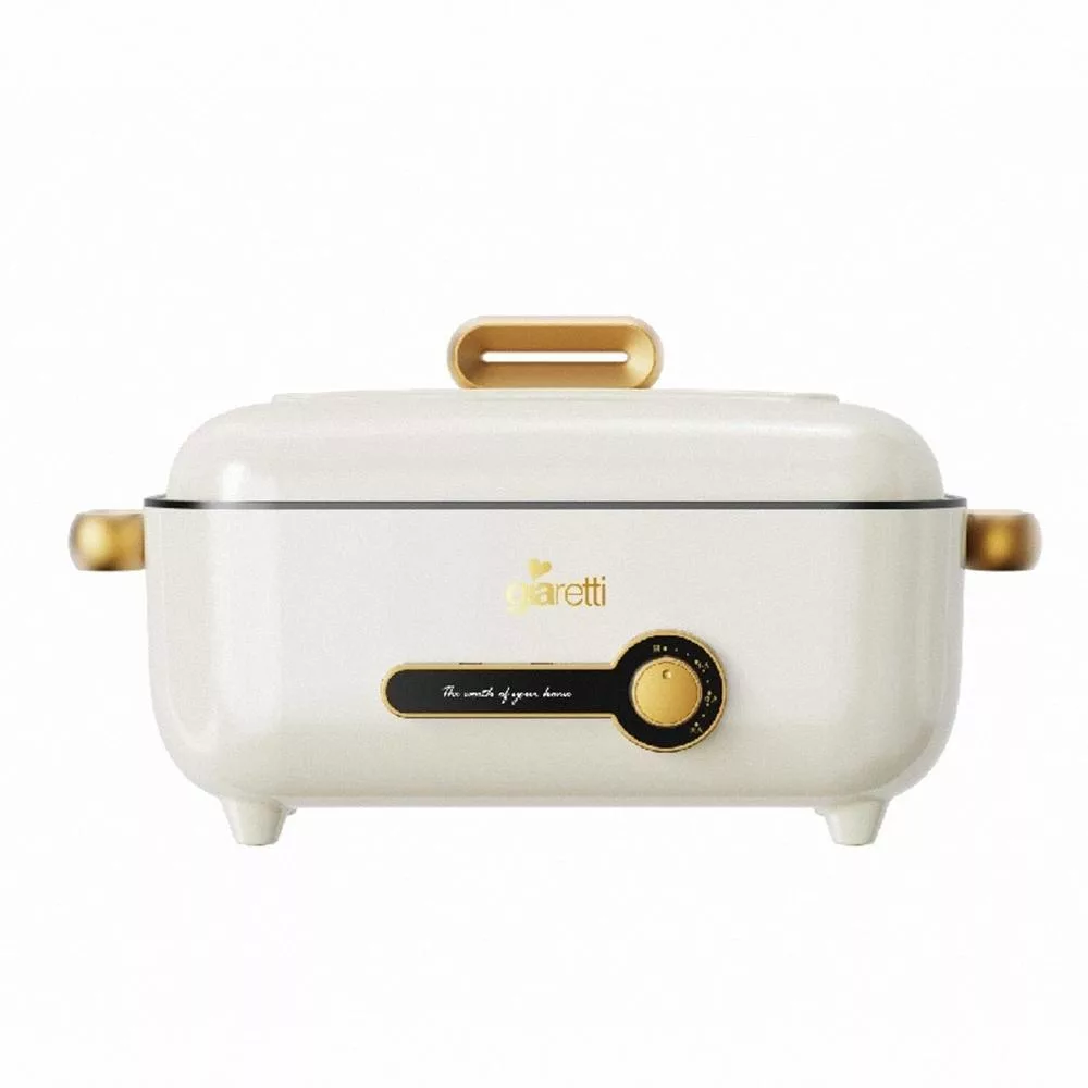 Giaretti 珈樂堤 多功能萬用鍋 GT-MFM105(奶油白/火焰紅) 奶油白