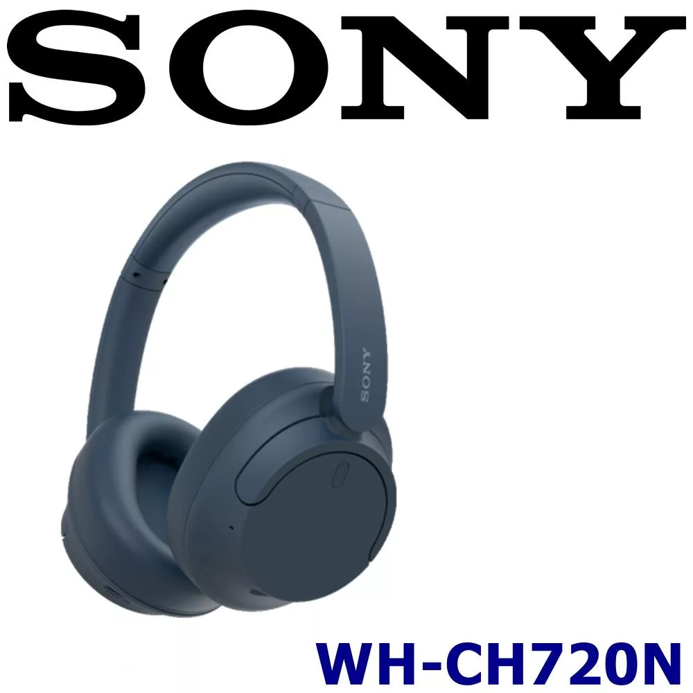 SONY WH-CH720N 真無線藍芽降噪耳罩式耳機 4色 雙噪音感應技術 35HR長續航 新力索尼保固一年 粉色 藍色
