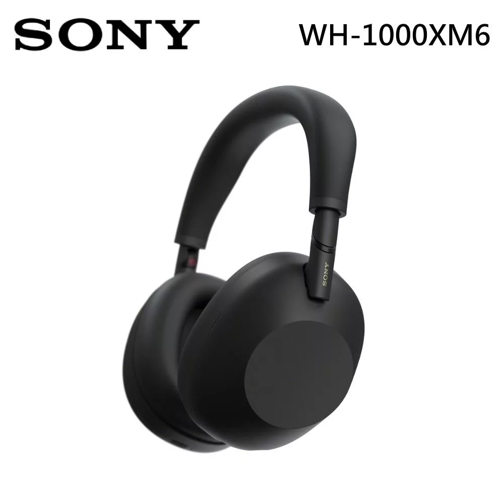 SONY 索尼 WH-1000XM6 無線降噪耳罩式耳機 全自動個人降噪 台灣公司貨 黑